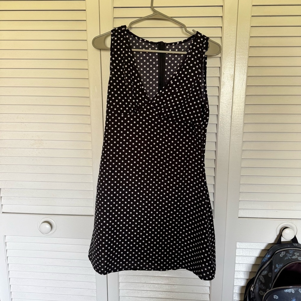 Polka Dot Mini Flare Dress